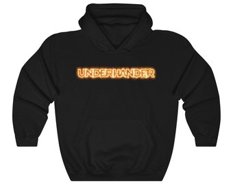 UNDERHANDER original artwork FIRE logo Unisex Heavy Blend Hooded Sweatshirt