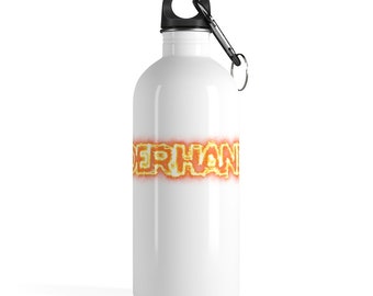 UNDERHANDER original artwork FIRE logo Stainless Steel Water Bottle