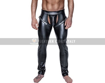 Men Hand Made Genuine Sheep Leather  Pant  Black Pant Casual Pant Party Pant Rider Pant Motorcycle Dress code