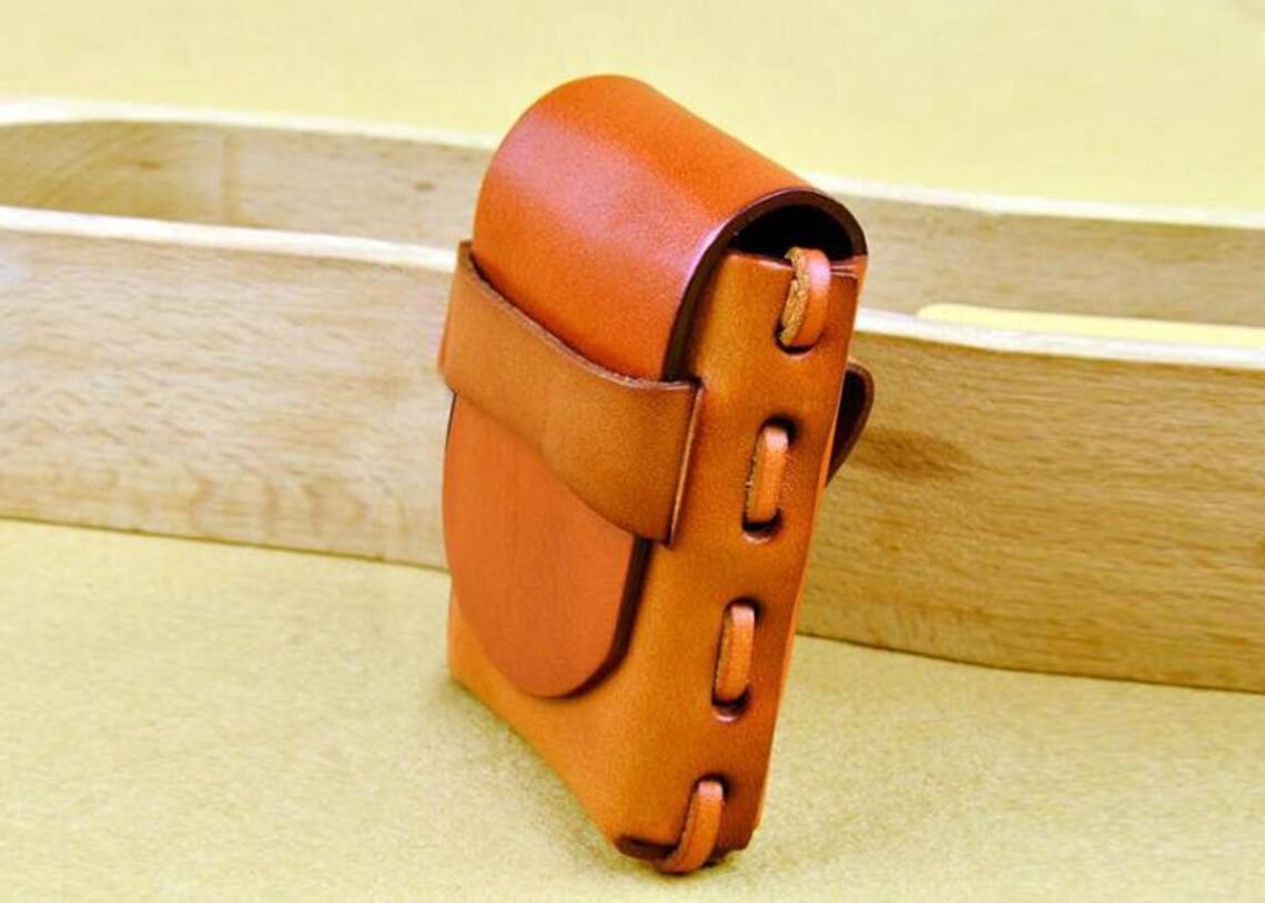 Leather Cigarette Case Bag Pattern/diy Gift/ Leathercraft Etsy