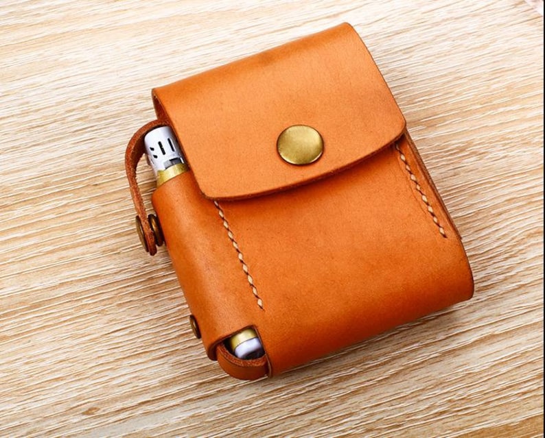Leather cigarette Case Bag pattern/diy gift/ Leathercraft Etsy