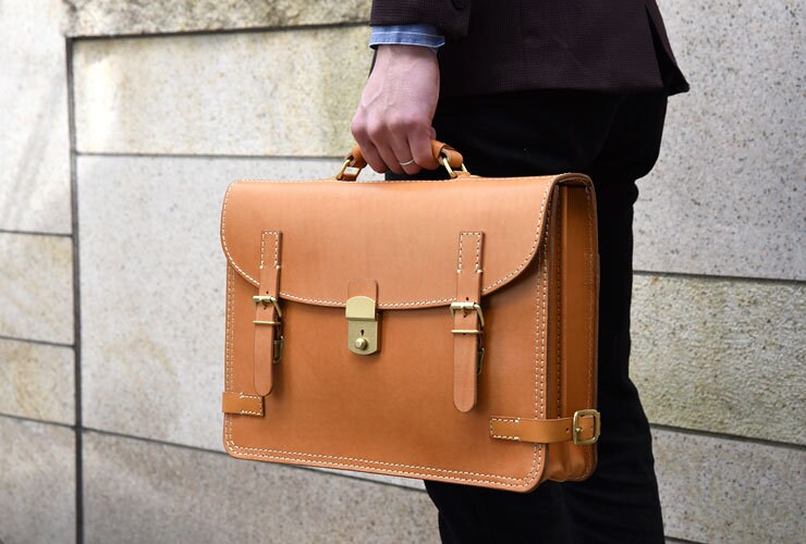 Leather Handbag Pattern/diy Gift/leather Briefcase Bag | Etsy