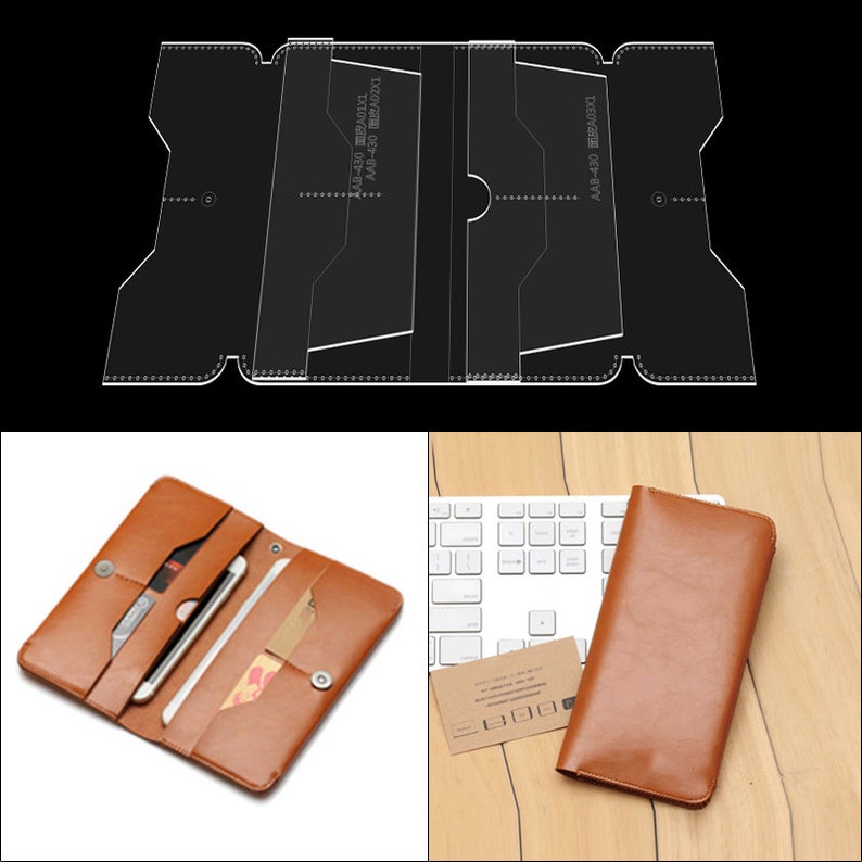 Изготовления портмоне из кожи чертежи : Wallet Templates
