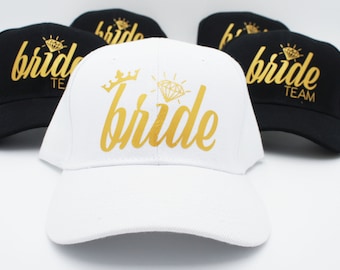 Bachelorette Party Hats | Bride Team Hats | Bride Squad Hats | Bridesmaid Hat | Wedding Gift | Bride Team | Bride Squad
