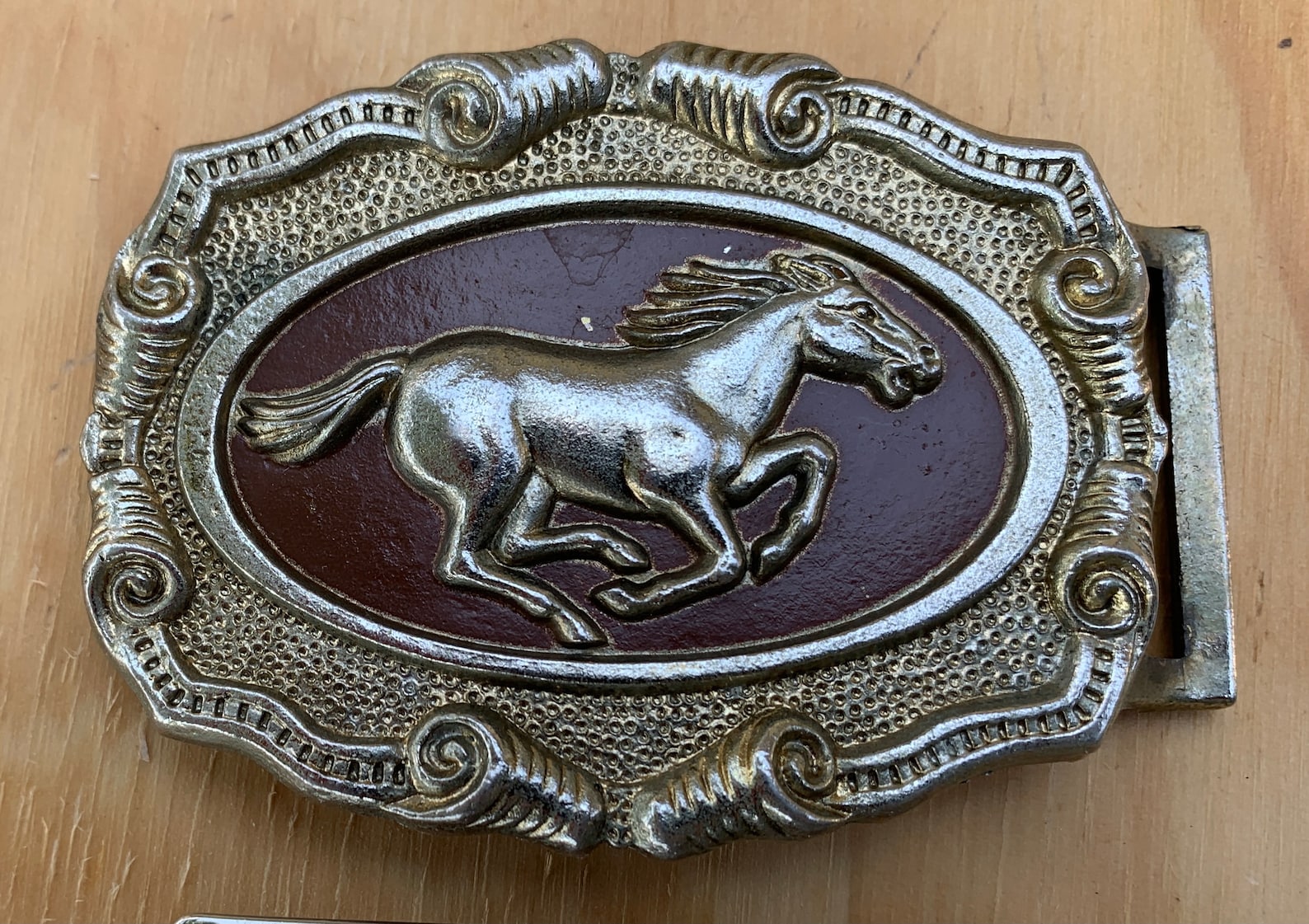 Vintage Childs Cowboy Belt Buckle Pair Etsy