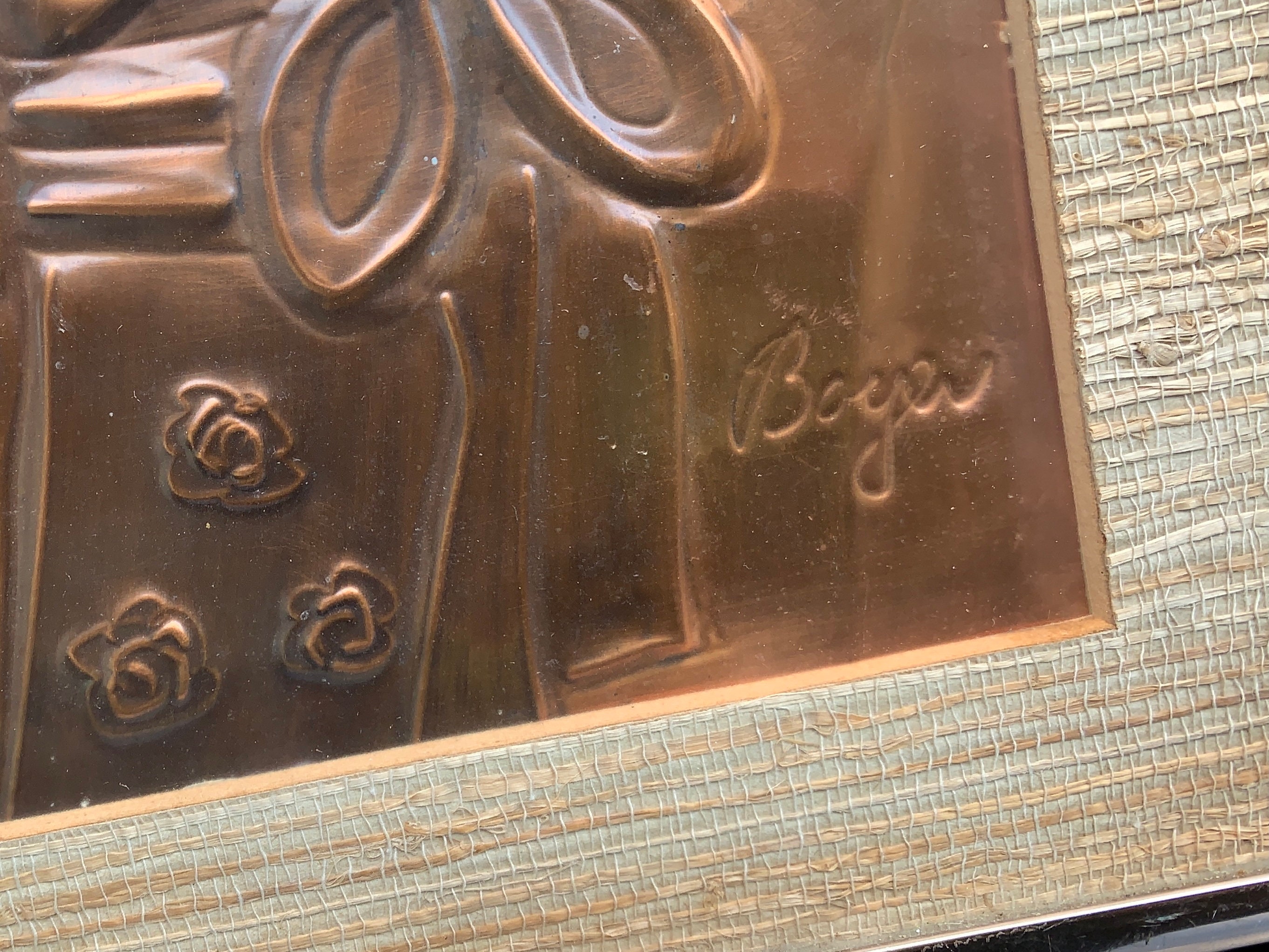 Vintage Copper Relief Wall Art Boyer Etsy