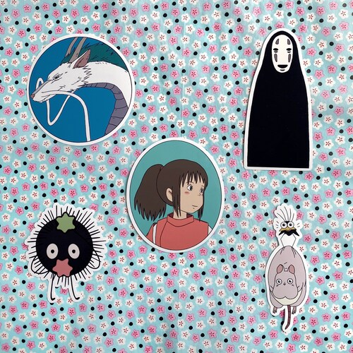 Japanese Anime Girl Haku No Face Anime Stickers - Etsy Japanese Anime Girl Haku No Face Anime Stickers - Etsy