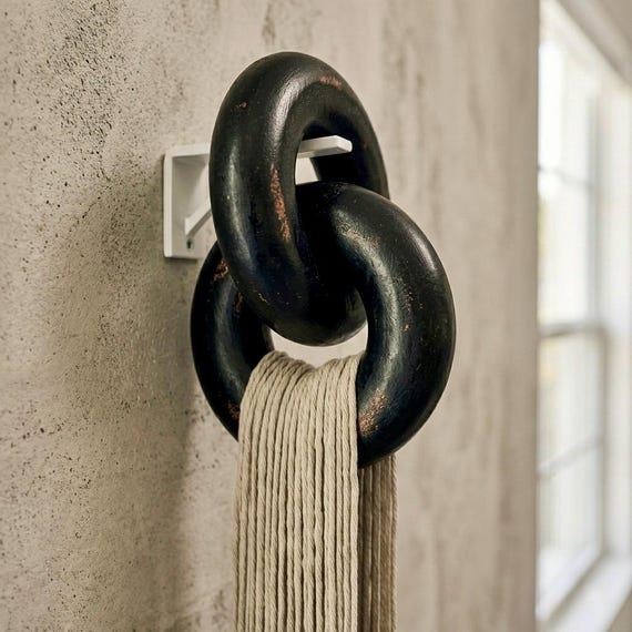 Set-2 Rope and Wood Wall Hanging: Modern Fiber Art