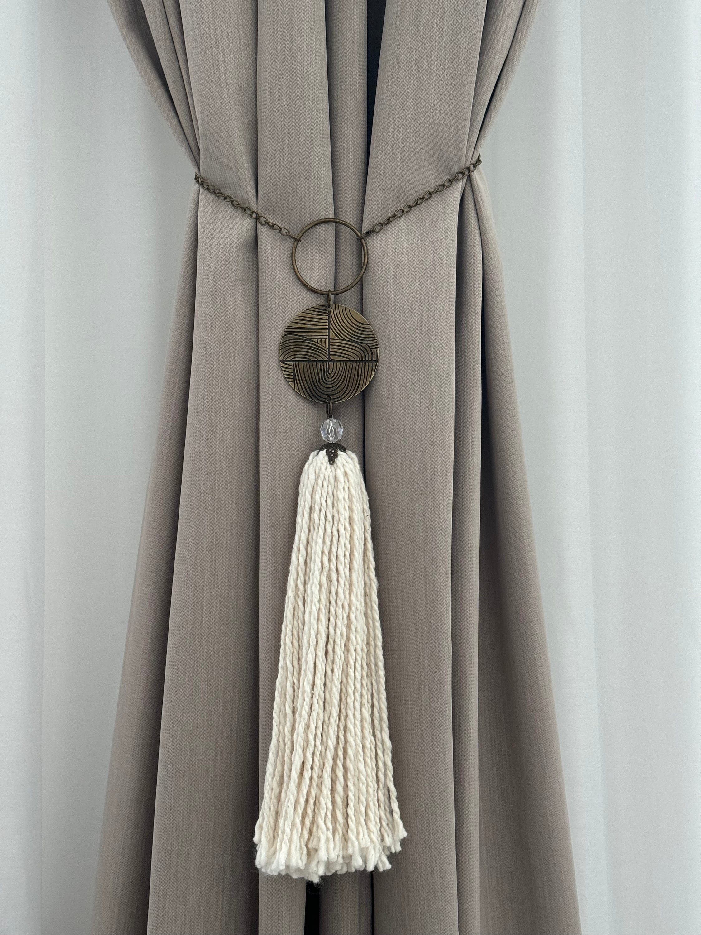 Borla de cortina // Borla de cortina bohemia // Borla para sujetar cortinas // Borla decorativa //