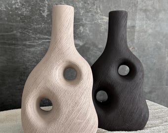 Set-2 Handcrafted Terracotta Vase: Rustic Vessel Accent Decor