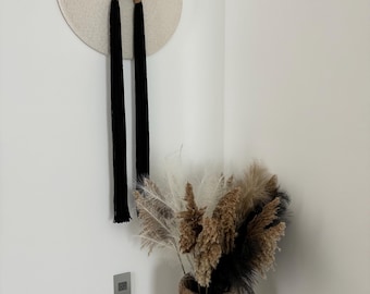 Wrapped Cotton Cord Wall Hanging: Modern Fiber Art Decor