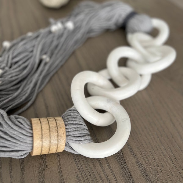 Marble Chain Link Decor Etsy