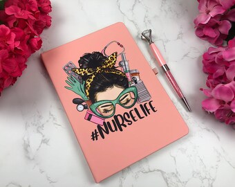 Nurse Life Notebook and Ink Pen Set, New Nurse Gift, Gift Set for Nurse, Journal Gift Set