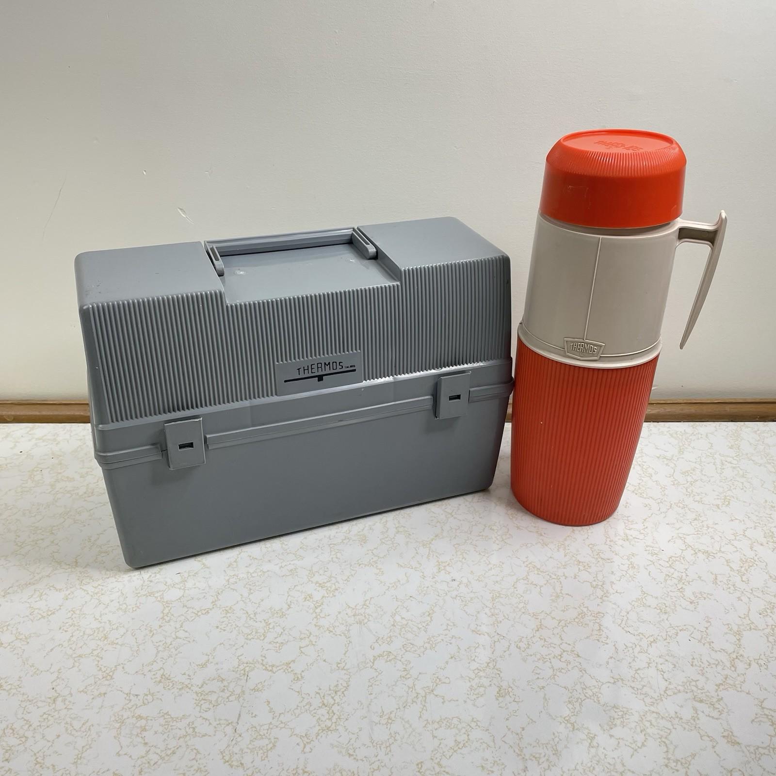 Boîte à Lunch Thermos Vintage – Kit De Travail/déjeuner – Fabriqué Au Canada – Occasion