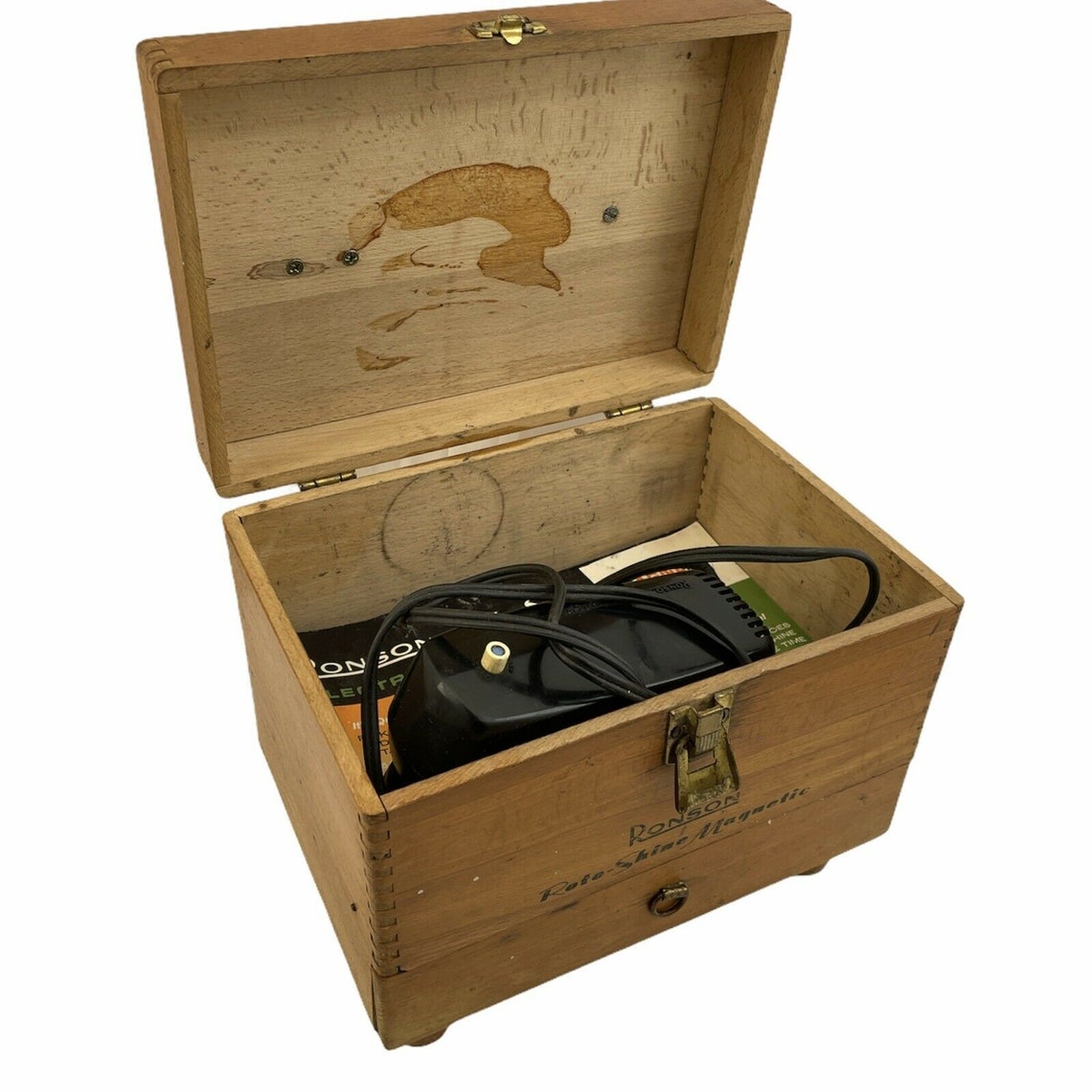 ronson shoe shine box