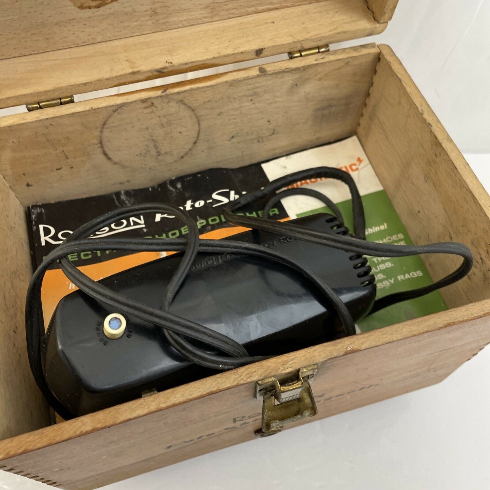 ronson shoe shine box
