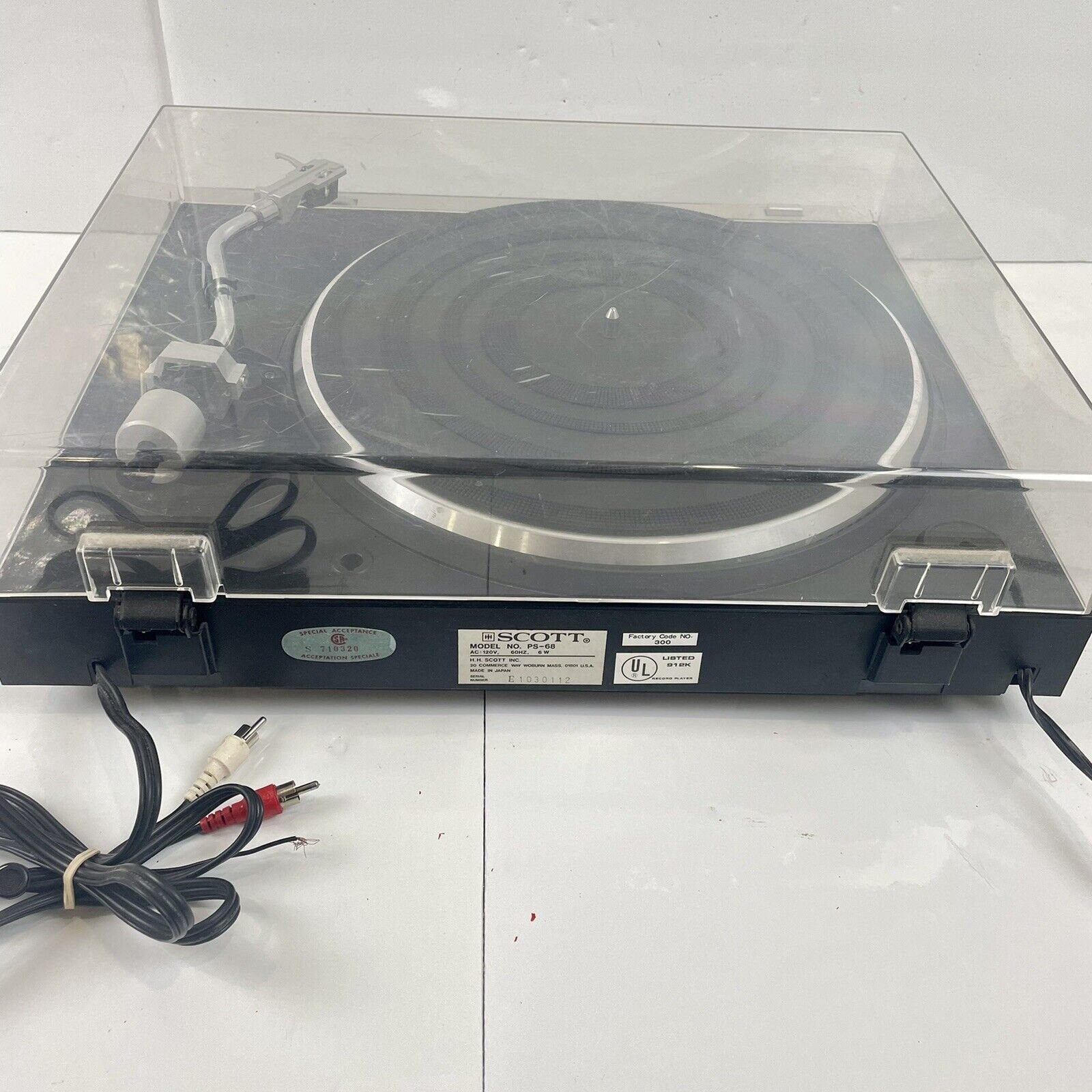 Vintage Scott PS68 Turntable Works Great Reviewed and Fully Etsy