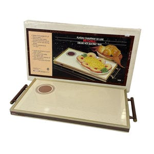 Vintage Rival Electric Hot Serve Automatic Food Warmer Tray 1428 Original Box