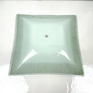 Vintage Starburst Atomic Age Mcm Square Replacement Glass Shade Only 11-1/2”