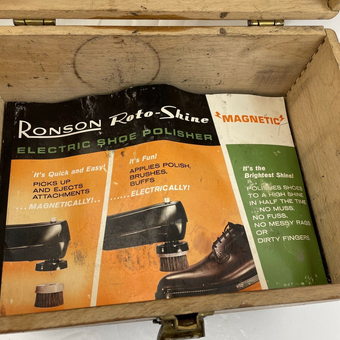 ronson shoe shine box