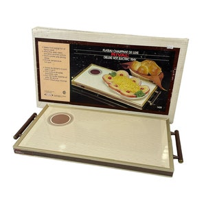 Vintage Rival Electric Hot Serve Automatic Food Warmer Tray 1428 Original Box