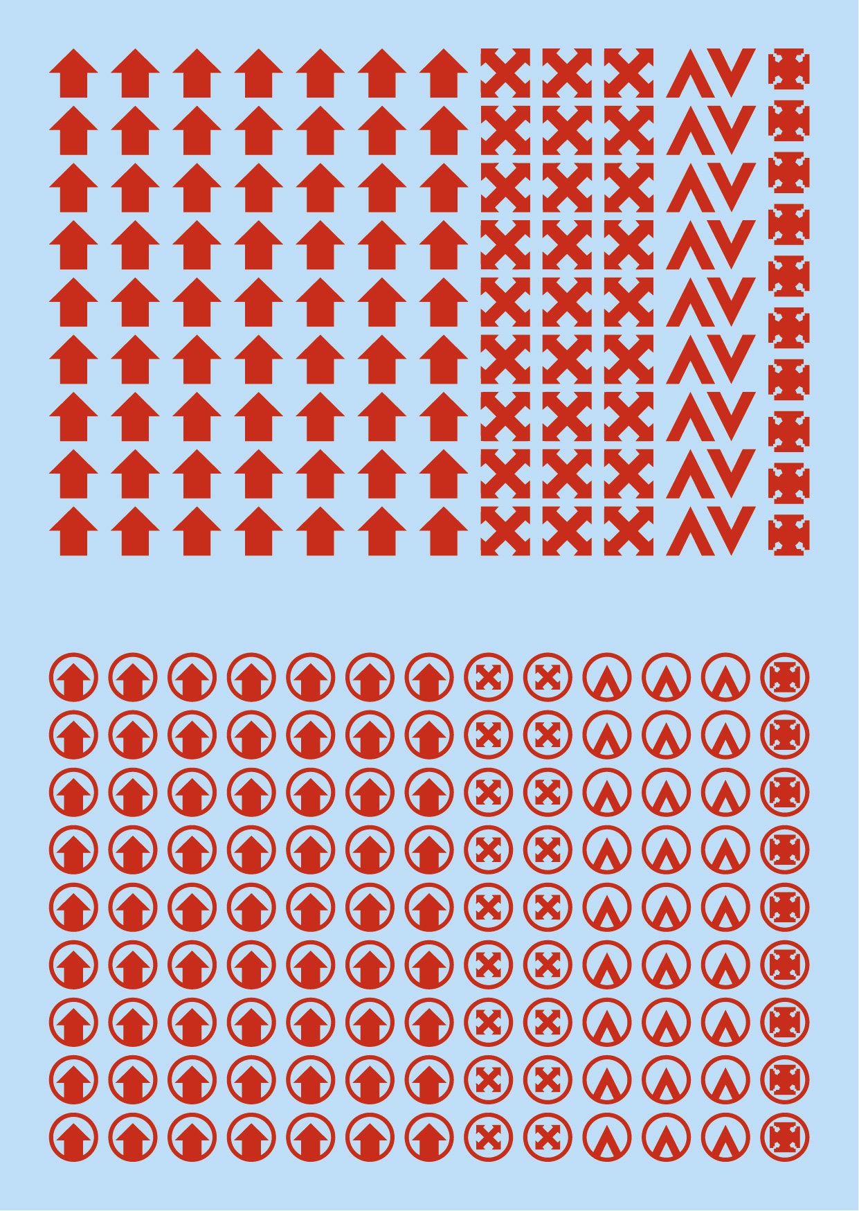 Pre-cut RED Transfers Waterslide Decals of Squad Icons and - Etsy Sweden