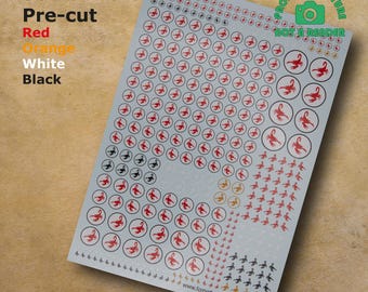 Pre-cut Scorpions Waterslide Transfer Decals Compatible with 28 mm scale tabletop wargaming miniatures