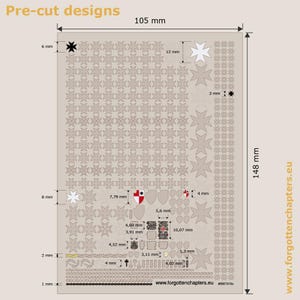 Black Maltese Templar crosses Pre-cut Waterslide Transfer Decals Compatible with 28 mm tabletop wargaming miniatures image 5