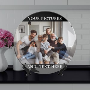 Assiette personnalisée, Assiettes de cuisine, Plaque personnalisée, Cadeau personnalisé, Assiette plate, Assiette en céramique, Cadeau pour maman, Cadeaux pour la maison, Vaisselle, Vaisselle