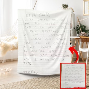 Manta manuscrita, Carta manuscrita, Manta de amor, Regalos personalizados, Manta personalizada, Manta Minky, manta personalizada, personalizada