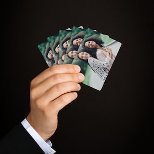 Cartes de poker photo personnalisées | Jeu de cartes personnalisé | Cartes Picture Poker | Votre photo sur les cartes de poker | Cartes à jouer illustrées personnalisées
