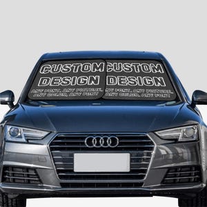 Personalized Car Sun Shade: Custom Photo Windshield Decor (Two Pieces)