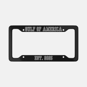 Gulf Of America Est. 2025 Moldura de placa de licença, Moldura, moldura de carro, moldura personalizada, Presente para ele, Frase engraçada, Trump, presente de humor, Presente para marido