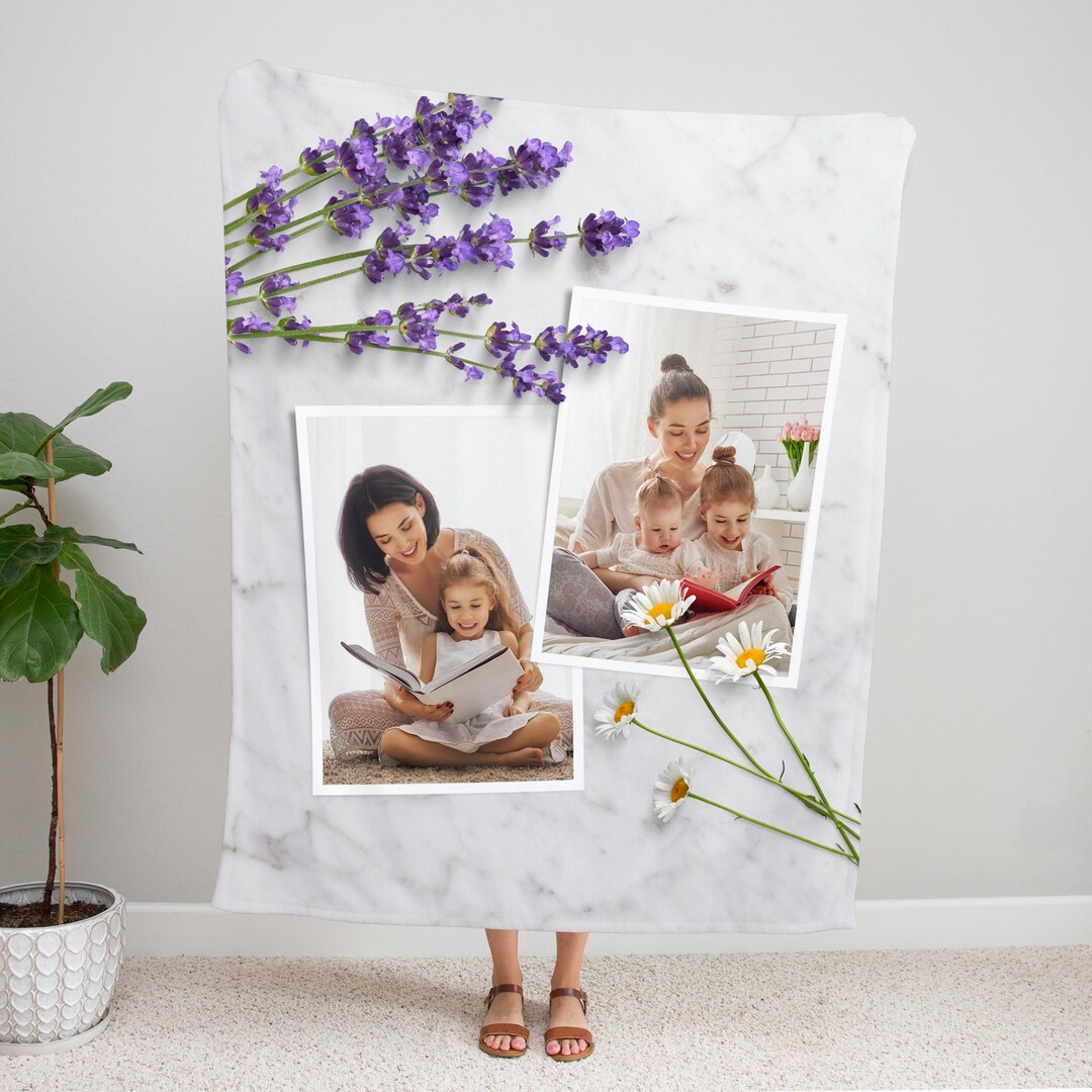 Personalized Photo Blanket Put Your Pictures on Your Blanket Etsy