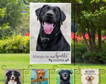 Personalized Dog Memorial Yard Flag: Custom Pet Garden Decor