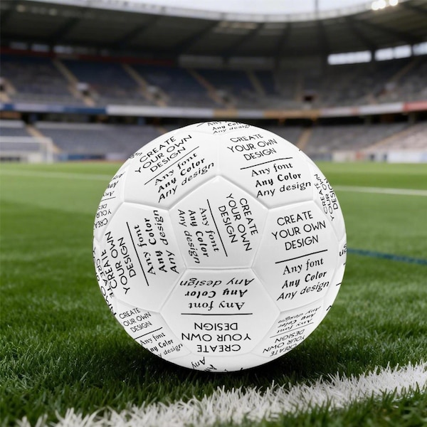 Balón de fútbol personalizado para jugar al aire libre: entrenamiento, partidos y deportes de equipo.