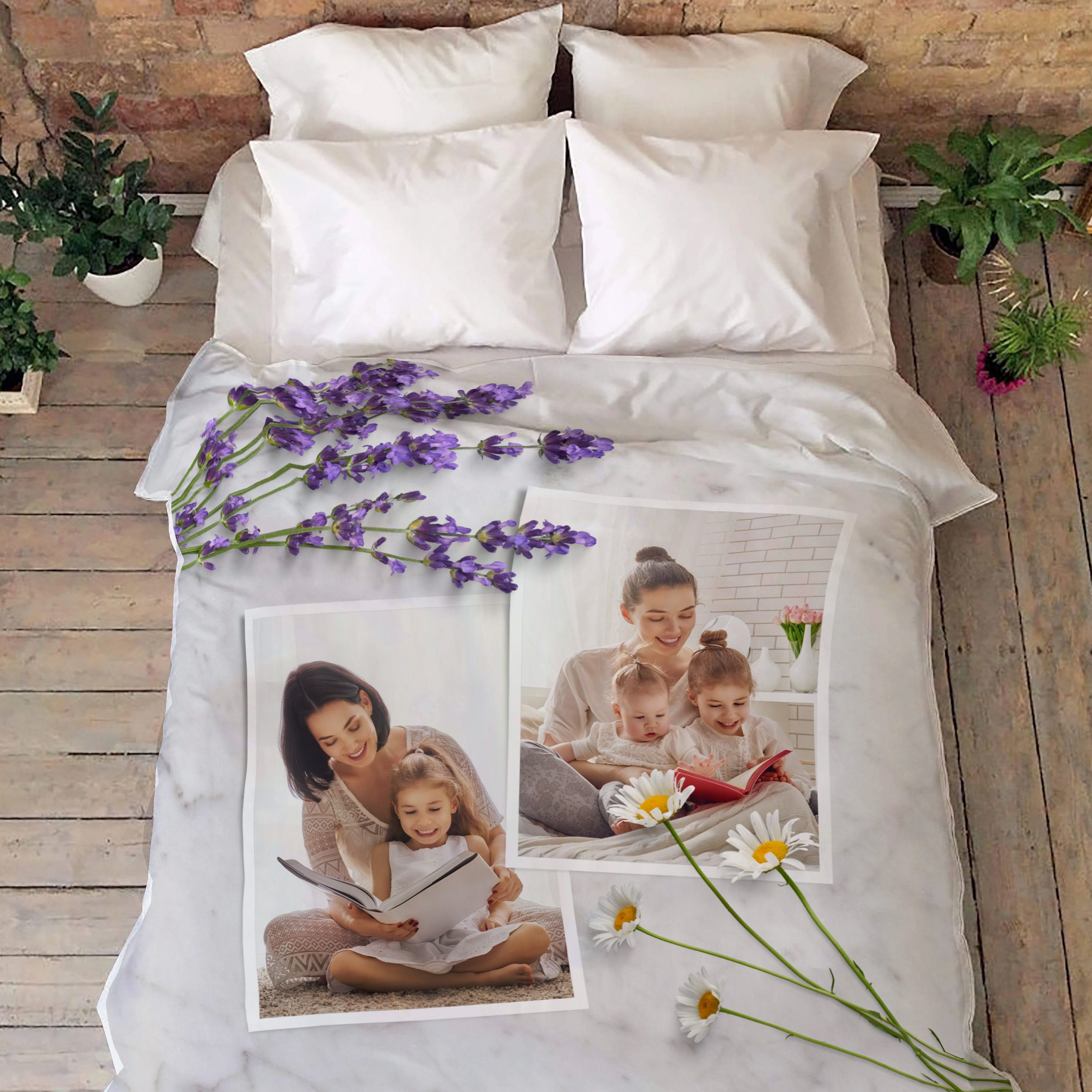Personalized Photo Blanket Put your Pictures on Your Blanket Etsy