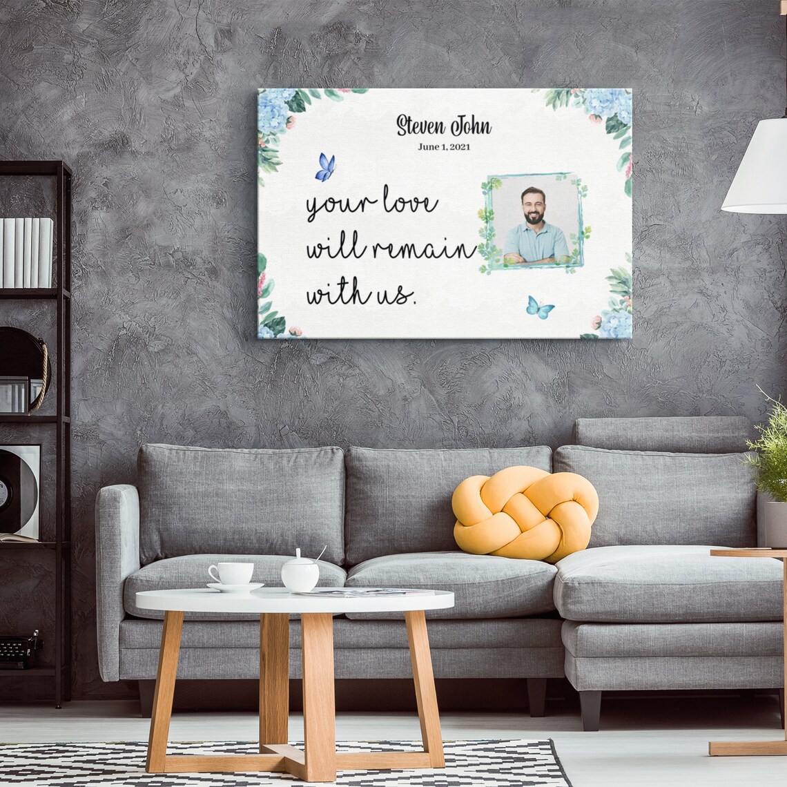 Personalized Memorial Photo Wall Art Memorial Wall Art Décor Etsy UK