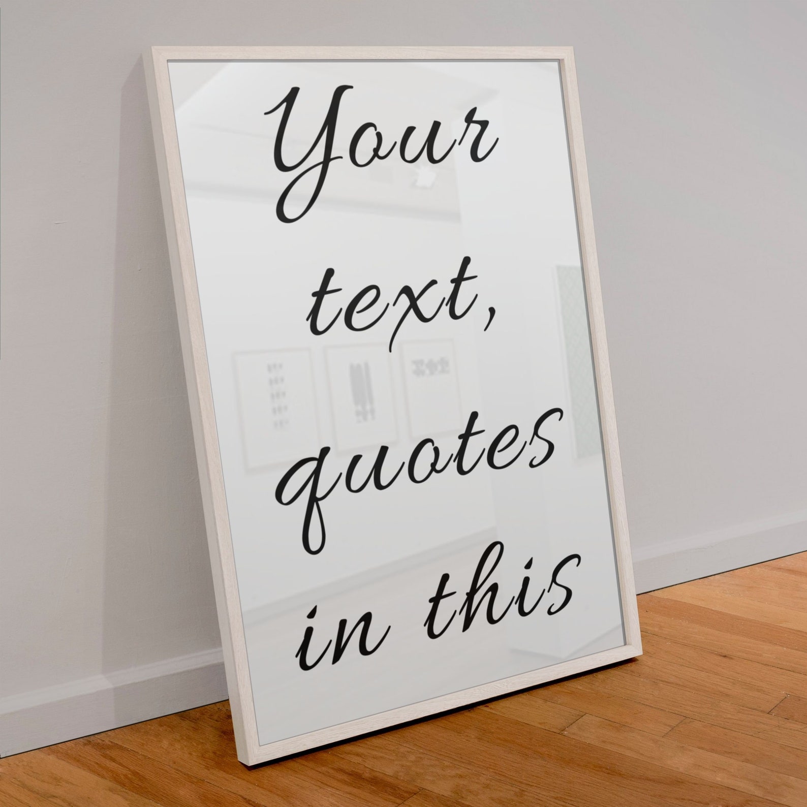 Custom Quote Sign Framed Wall Art Personalized Quote Prints Etsy