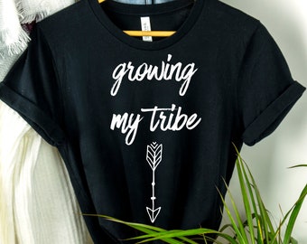 Growing My Tribe Baby Bump Shirt, Maternity Shirt, Future Mom Shirt, Future Mom, Wifey Shirt, pregnancy shirt, pregnancy gift, baby shower