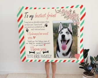 Individuelle Foto Hundedecke: Trauergeschenk