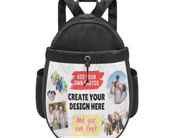 Mochila personalizada para raquetas de pickleball, bolsa para palas con espacio de almacenamiento para jugadores y equipo.