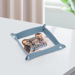 Custom Leather Valet Tray: Personalized Decorative Tray