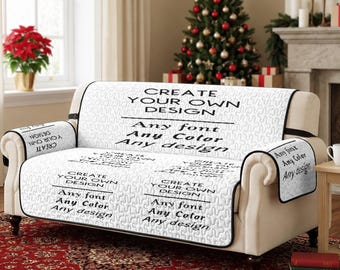 Custom Three-Seater Sofa Cushion Cover for Comfortable Living Room Seating