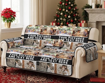 Custom Three-Seater Sofa Cushion Cover for Comfortable Living Room Seating