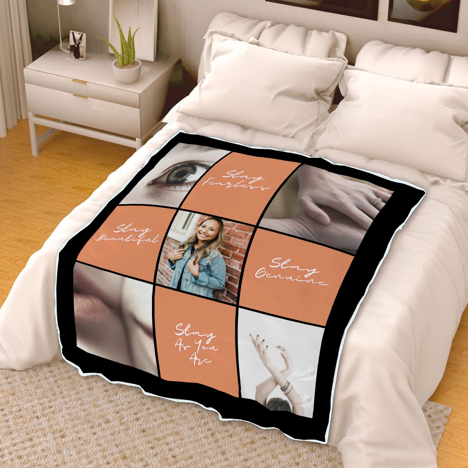 Custom Photo Collage Blanket Personalized Gift Picture Etsy