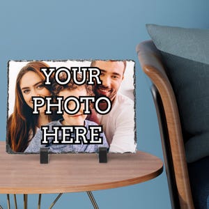 Personalized Photo Slate, photo gift, custom photo, family photo, personalized photo, customized photo, Slate, photo plaque, custom slate