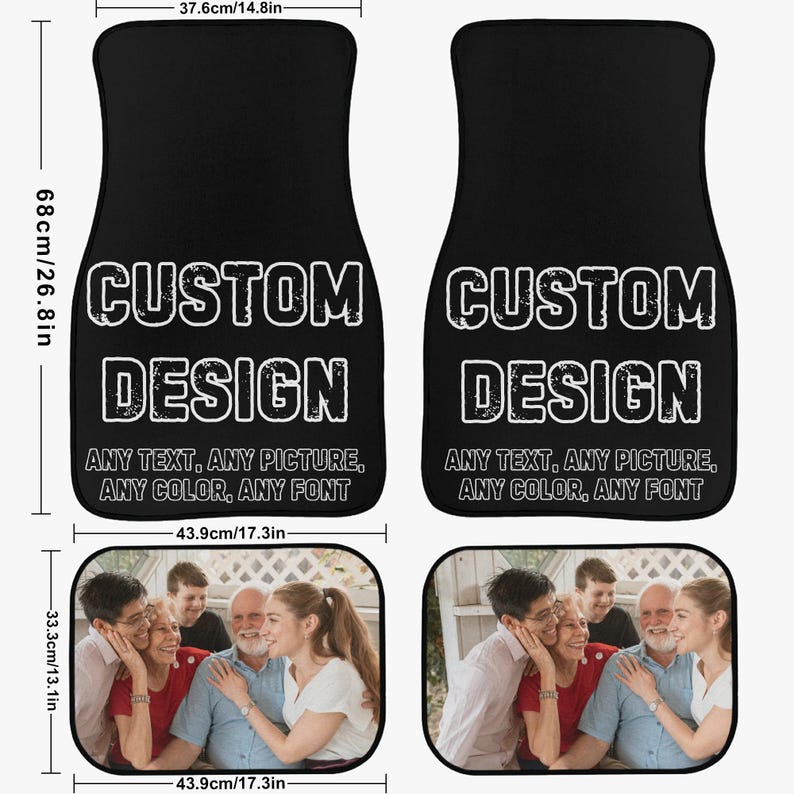 Custom Car Mats, Car Seat Cover, Custom Gift, Custom Photo, Car Decor