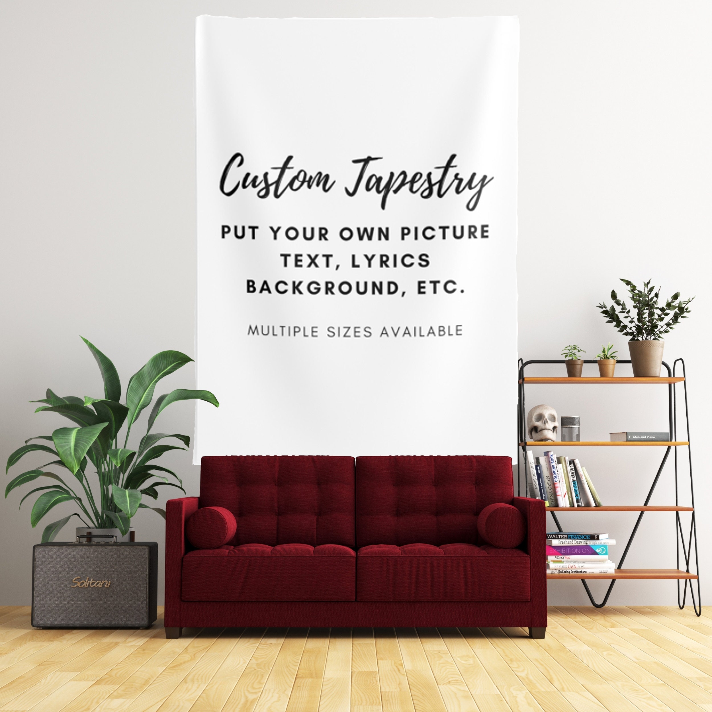 Personalized Tapestry Wall Hanging Put Your Own Image Etsy