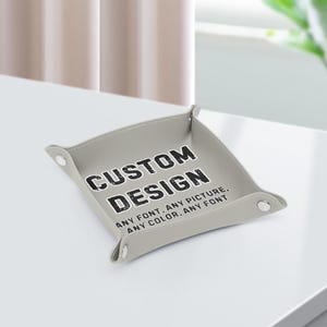 Custom PU Leather Valet Tray: Personalized Decorative Tray